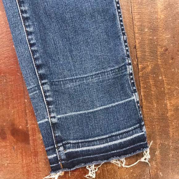 Jcrew cropped jeans with ankle fringe detail - Picture 3 of 4